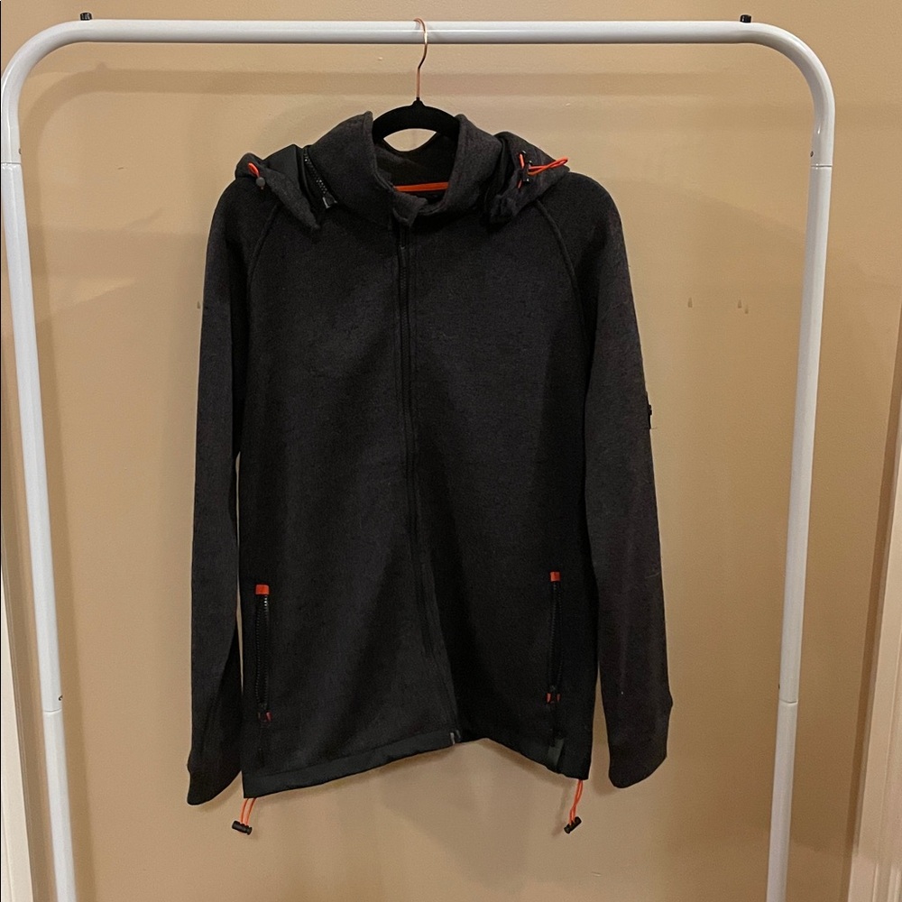 Indigo Black and Orange Knit Sweater